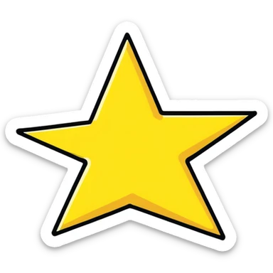 eight-pointed star sticker