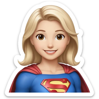 Supergirl smiling  sticker