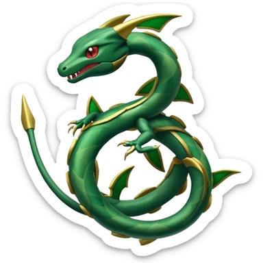 Pokemon  legendary Rayquaza sticker