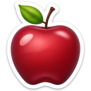 slighly more burgandy cherry red sticker