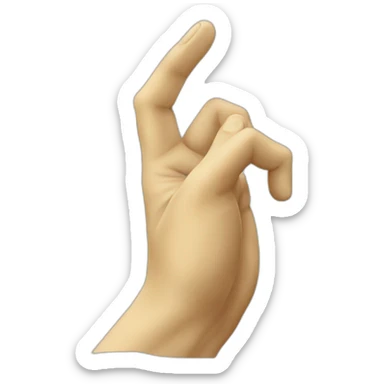 italian statue doing pinched fingers italian gesture sticker