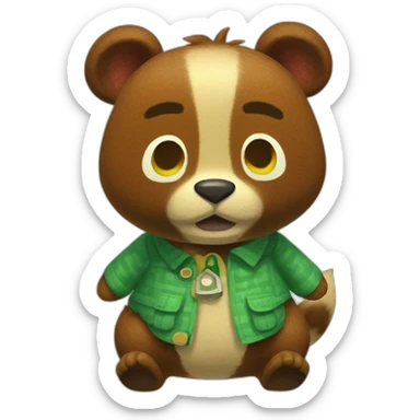 tom nook animal crossing sticker