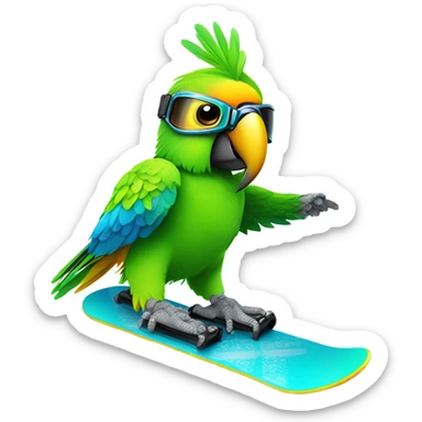 Amazon Pecky snowboarding  sticker
