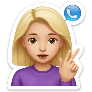 gurl nodding while snapping finger sticker