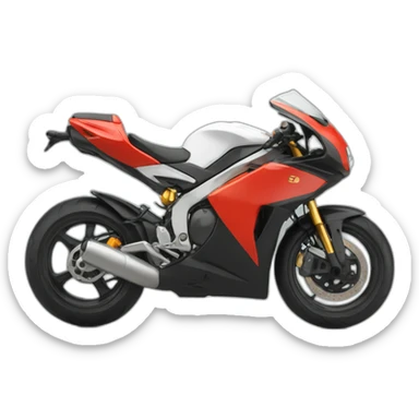 moto de carreras sticker