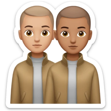 ((realistic photo style)), close-up portrait of the person with a clean buzz cut hairstyle, sharp fade on the sides, natural hair color, keep the same face, outfit, and pose, no background change sticker