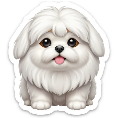 Maltese dog sticker