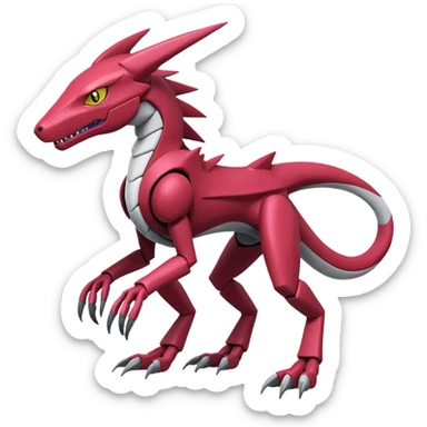 Heliolisk-Sergal-Cyclizar-Genesect-Pokémon, full body sticker