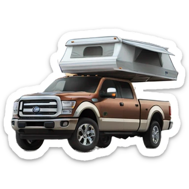 northern lite truck camper on top of a pickup truck sticker