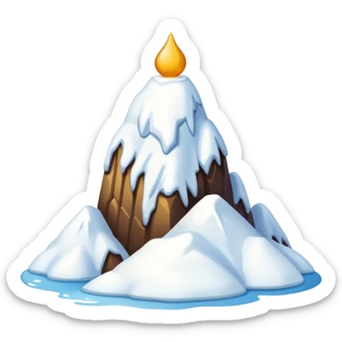 una montana de nieve  sticker