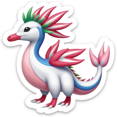 Mezprit-Milotic-Shaymin-Palkia-Pokémon-fusion, full body sticker