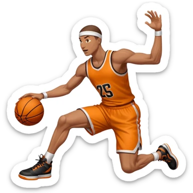 Basketball dunk  sticker
