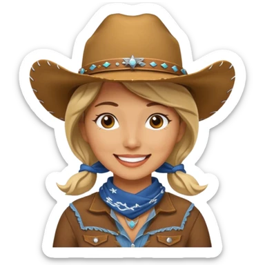 cowgirl sticker