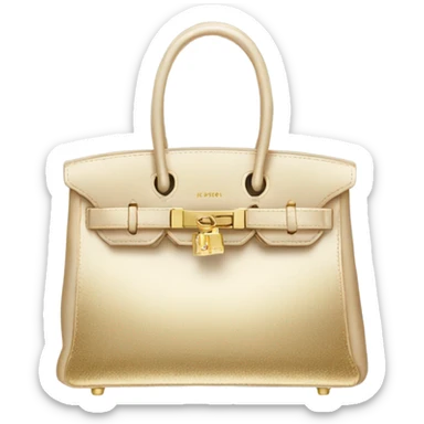 Birkin bag With gold accesories sticker