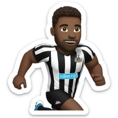newcastle player running white skin sticker