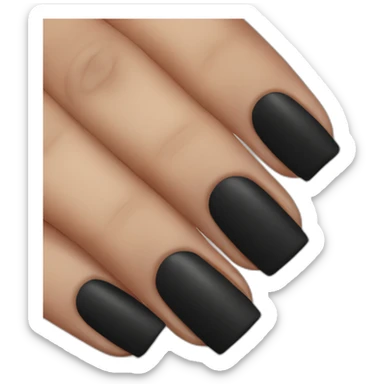 black nails sticker