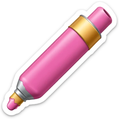 Tube de peinture rose sticker