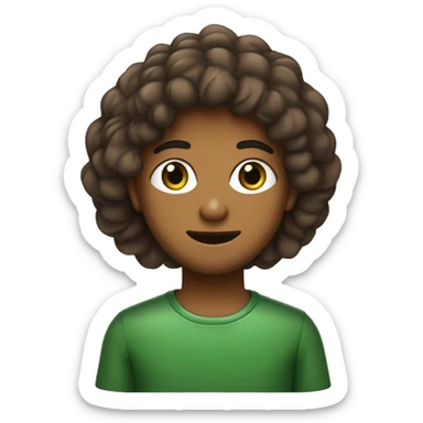 Jovem de cabelo marrom meio ruivo, branca, de olhos verdes. Batom cor de pêssego meio avermelhado sticker