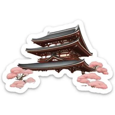 Japanese temples  sticker
