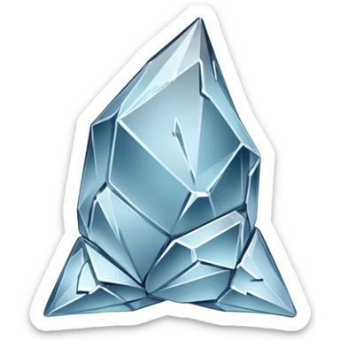 A transparent baggie containing clear glass pieces crushed into shards and chunks of crystal clear glass only sticker