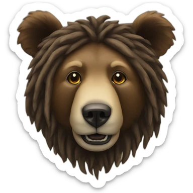 rastafari bear sticker