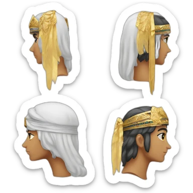 Arab headdress and headband sticker