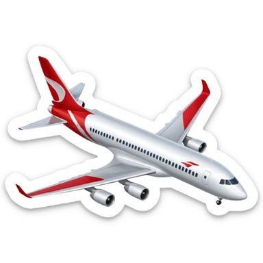 Indonesia airlines take off in airport sticker