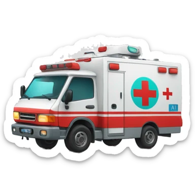 ambulância do SAMU 192 sticker