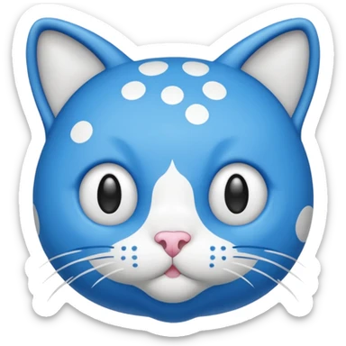 gumball cat blue sticker