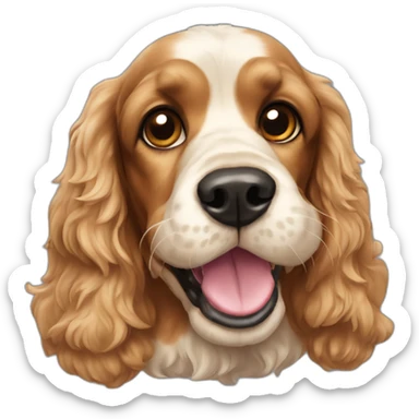 Cocker spaniel dog sticker