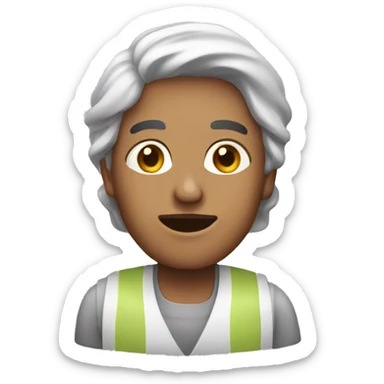 pastelera trabajando sticker