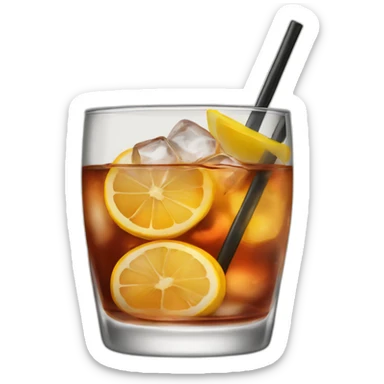 old fashioned cocktail sticker