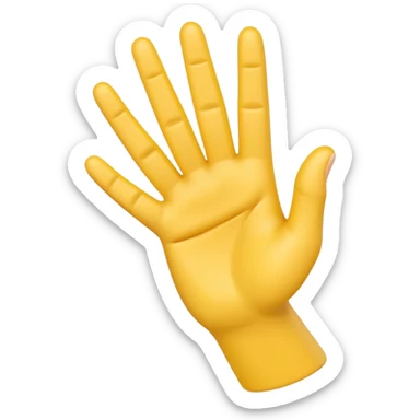 Please create a 3D emoji that shows the number 1 using fingers. I’d like it to resemble the iPhone emoji style! sticker