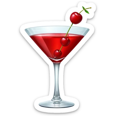 cherry martini sticker