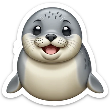 cinematic-cute-yawning-harbour-seal-portrait-emoji,-head-tilted-slightly-with-a-dramatic,-wide-open-yawn,-showcasing-a-smooth,-rounded-body-with-gently-drooping-features-and-sleepy,-half-closed-eyes,-simplified-yet-irresistibly-adorable sticker