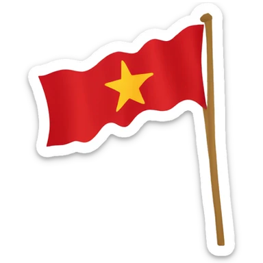 feminist communist flag sticker