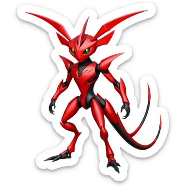 Bisharp-Scizor-Fakémon-hybrid-creature (full body)  sticker