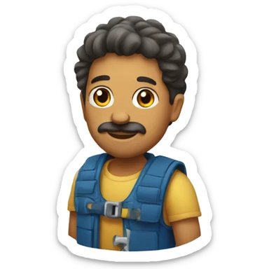 a portuguese who builds a house sticker