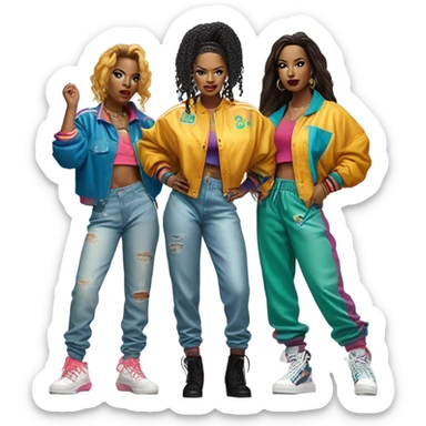 Singing group tlc sticker