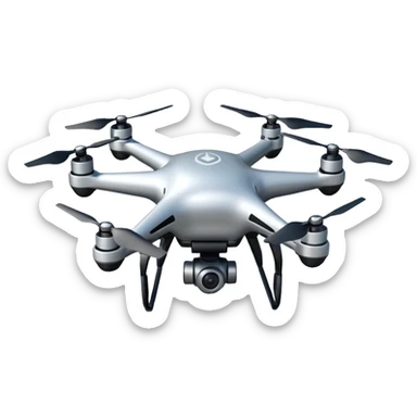 A flying drone  sticker