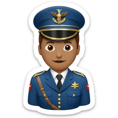 Une Tasse de cafe soldat americain ww2 anthropomorphe  sticker