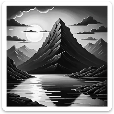 linear-monochrome-oil-painting.-oil-painting-with-rough,-impressionistic-brushstrokes-and-dramatic-chiaroscuro-lighting-techniques-on-textured-canvas.-_(a-stunning-and-vibrant-oil-painting-that-is- sticker