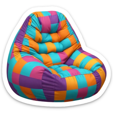 bean bag chair sticker