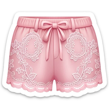 pink lace shorts sticker