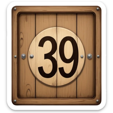 hotel room number wood sign near door 309 sticker
