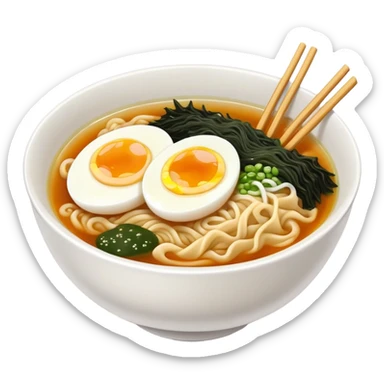 ramen with seaweed and egg sticker