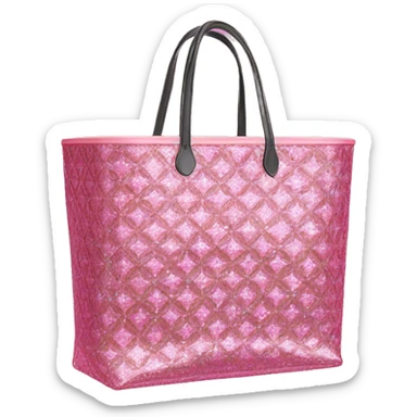 pink sparkle goyard tote sticker