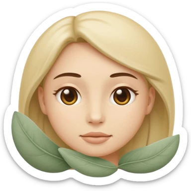 Minimal wellness emoji representing tighter skin and firmness,
subtle lifting effect, smooth contours, calm and natural,
no beauty or cosmetic symbols, soft sage green color palette sticker