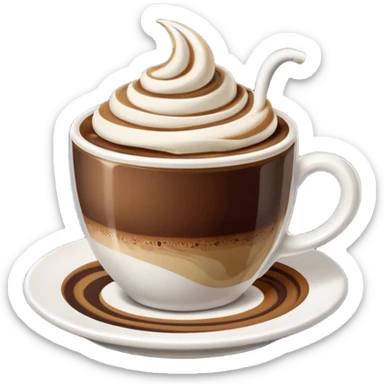 Just a normal cup no creamMocha emoji sticker