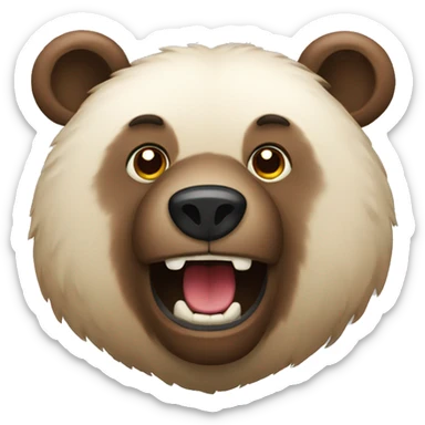 bear animal sticker